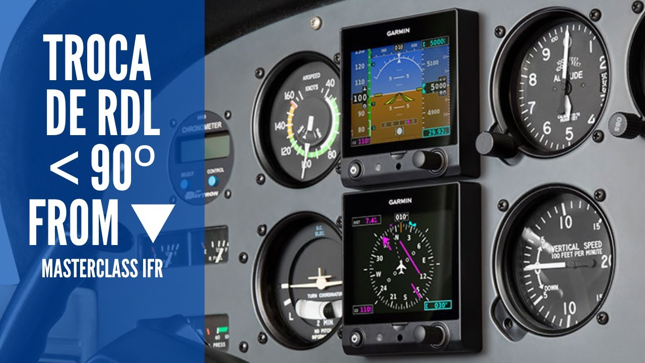 Mudança de radial MENOR que 90º - FROM - MasterClass IFR - VOR