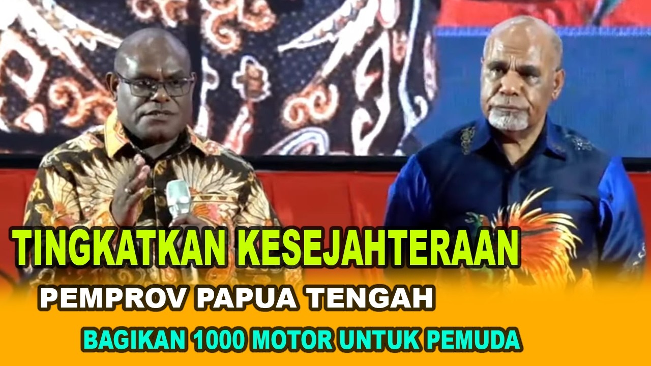 Tingkatkan Kesejahteraan, Pemprov Papua Tengah Bagikan 1000 Motor untuk Pemuda