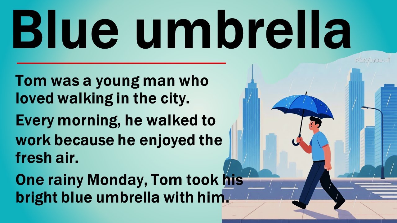 Learn English with a Story | Beginner |The Lost Blue Umbrella