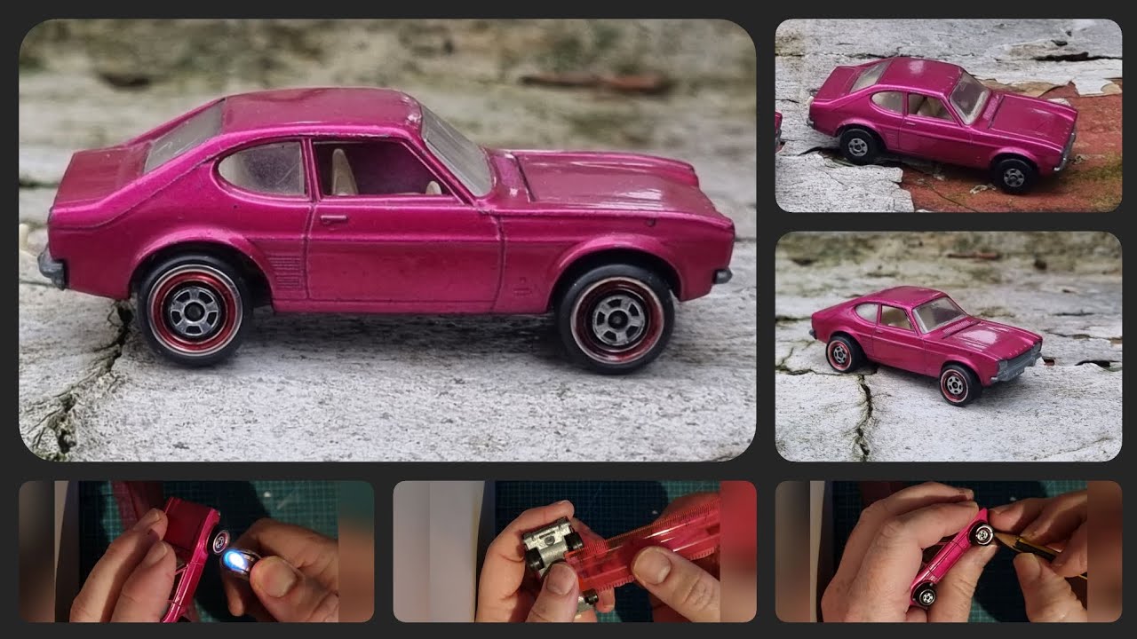 Matchbox Ford capri - redline wheel conversion - fully reversible 