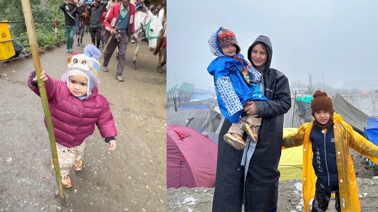 KEDARNATH With 2 Year Old DEVANSHI 😍 25 KM Pedal Yatra || CHALLENGE ACCEPTED 😳