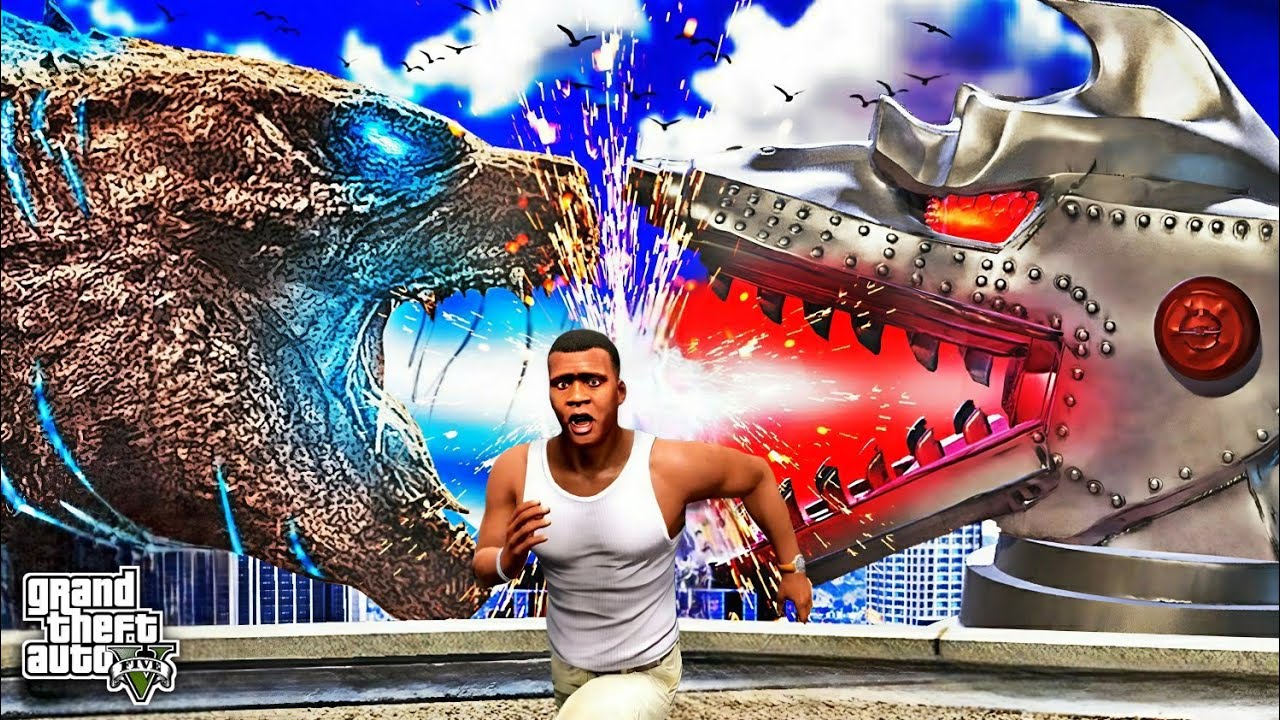 Godzilla Vs Mechagodzilla Fight In Gta 5 😱 | Godzilla Attacked Los Santos | Gta 5 Tamil | CMD Gaming