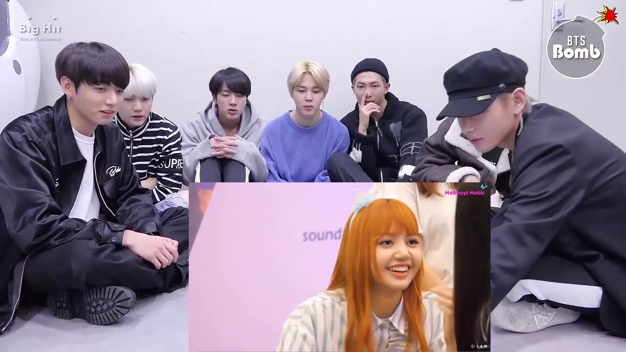 BTS reaction BLACK PINK Lisa Being Cute Compilation