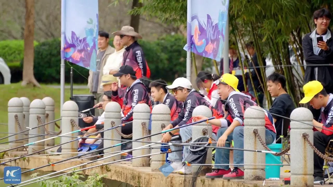Hooked on campus fun: A special fishing contest in E China university