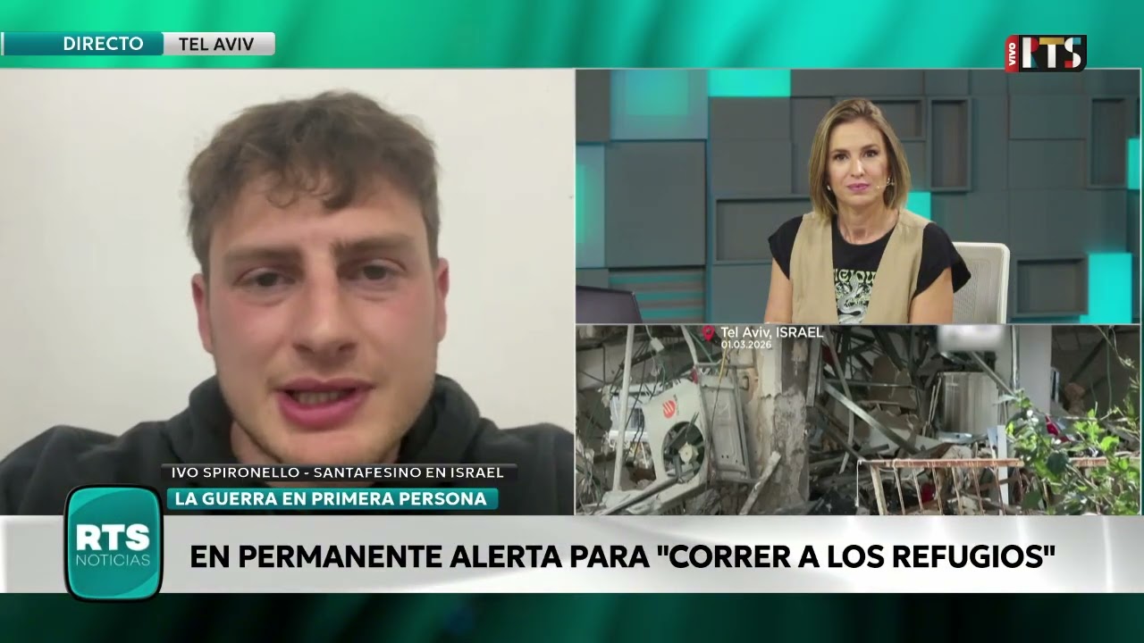 CONFLICTO EN MEDIO ORIENTE: UN SANTAFESINO RELATA CÓMO SE VIVE BAJO LAS ALARMAS EN ISRAEL