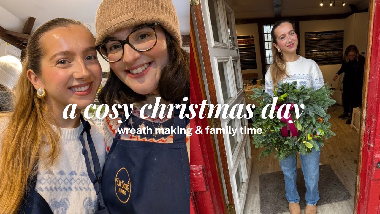 THE PERFECT FESTIVE DAY 🎄❤️ wreath workshop, family time & cosy christmas vibes 