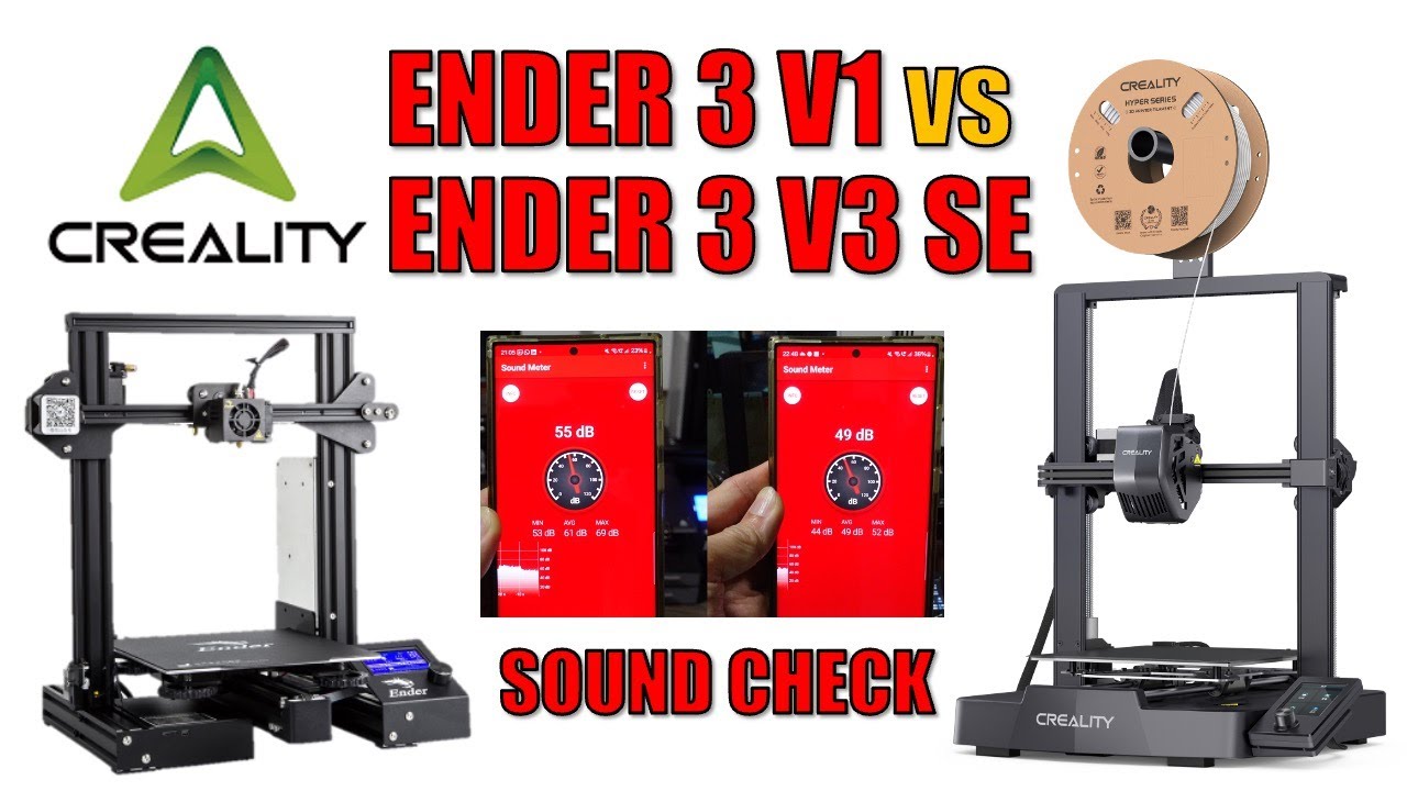 Is Ender 3 V3 SE noisy? sound check vs Ender 3 v1