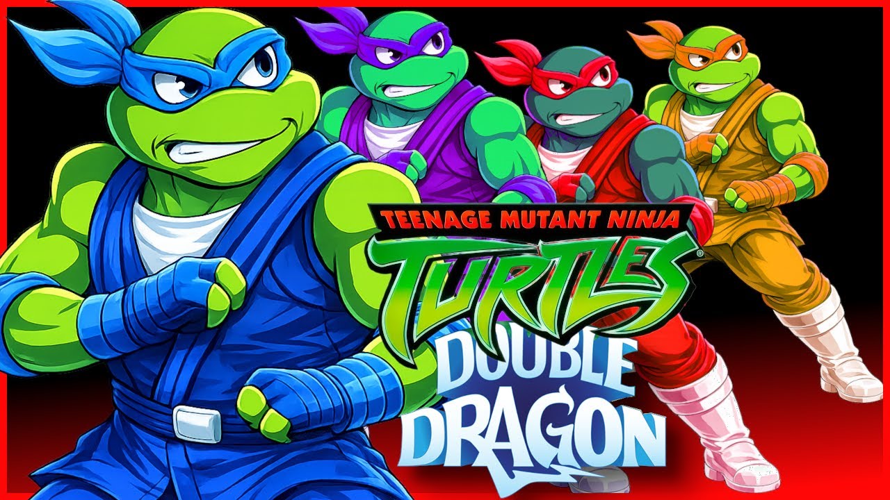 TMNT: Return of Double Dragon Bootleg : Vol.2 4K 60FPS 4Players Co-Op  OpenBOR Cheatrun [063]