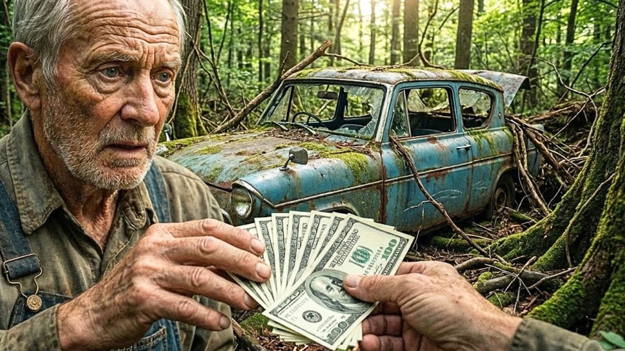 Restoring Completely DESTROYED Harry Potter Flying Car $200 Forest Find | FULL ASMR