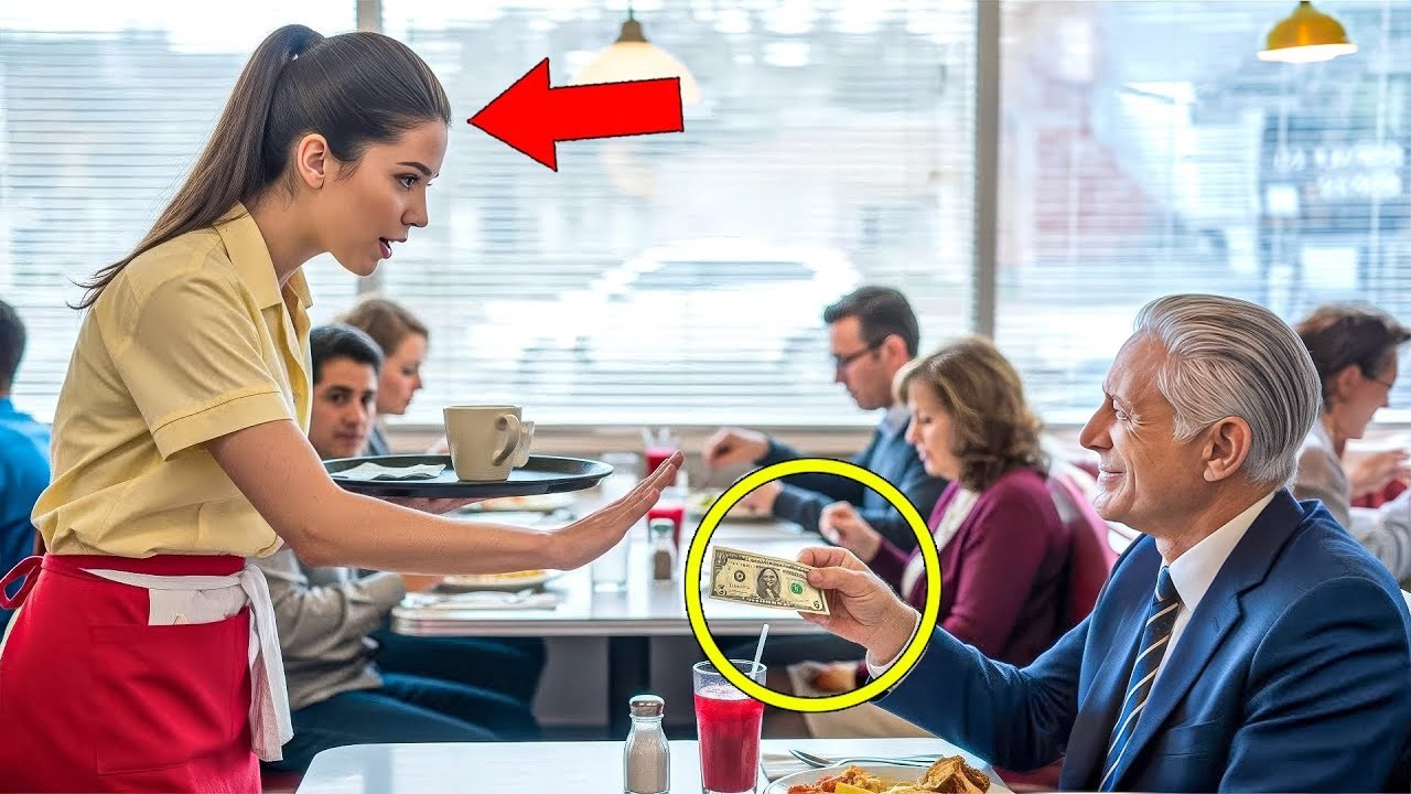 He Tipped the Waitress $5 to Test Her — Her Answer Made the Billionaire Rewrite His Will