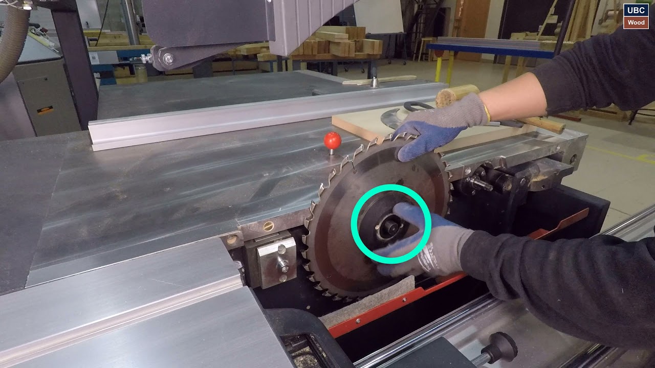 UBC Centre for Advanced Wood Processing - Altendorf Sliding Table Saw Saw Blade Changing