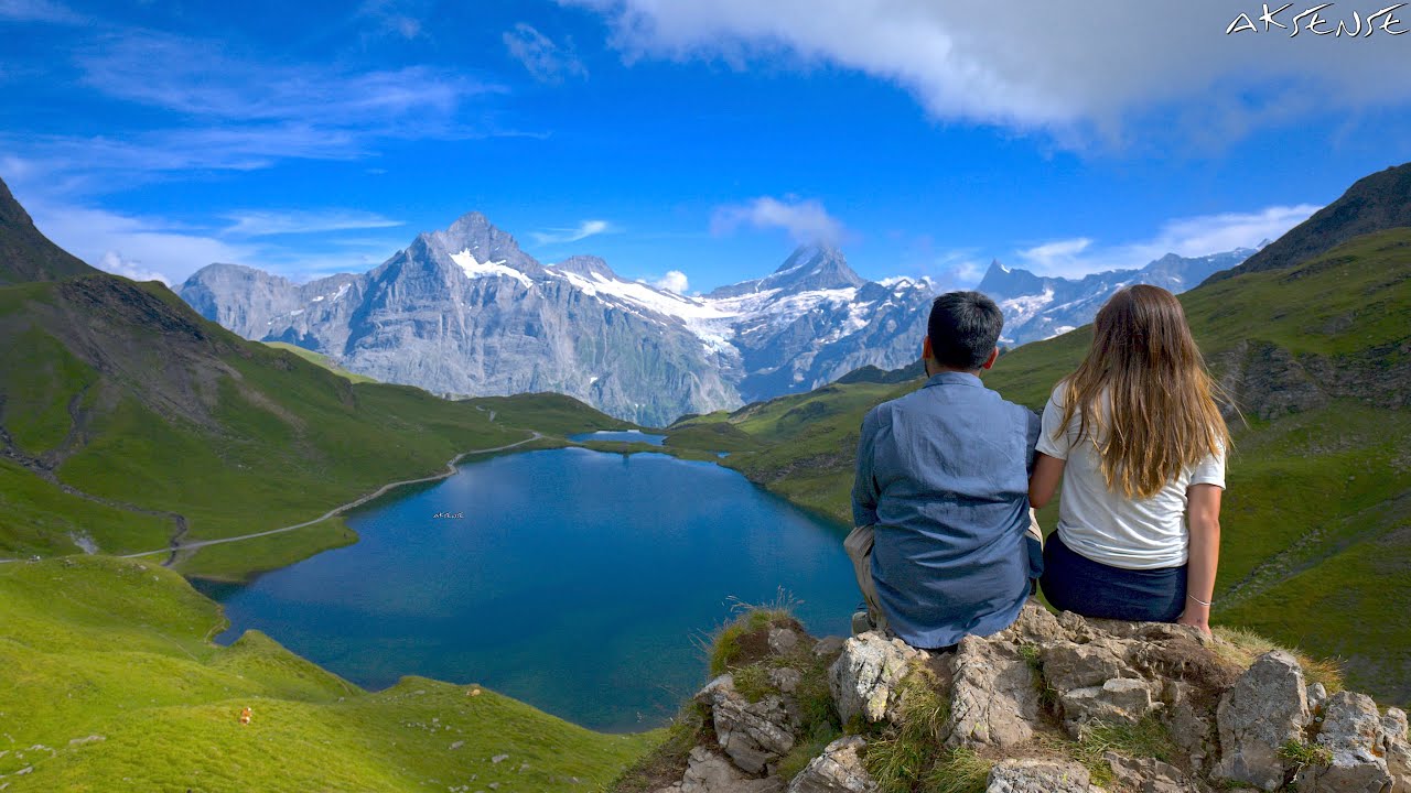 [ 8K HDR ] Switzerland Schynige Platte to Grindelwald FIRST | Mountain Hike in Natural Sound