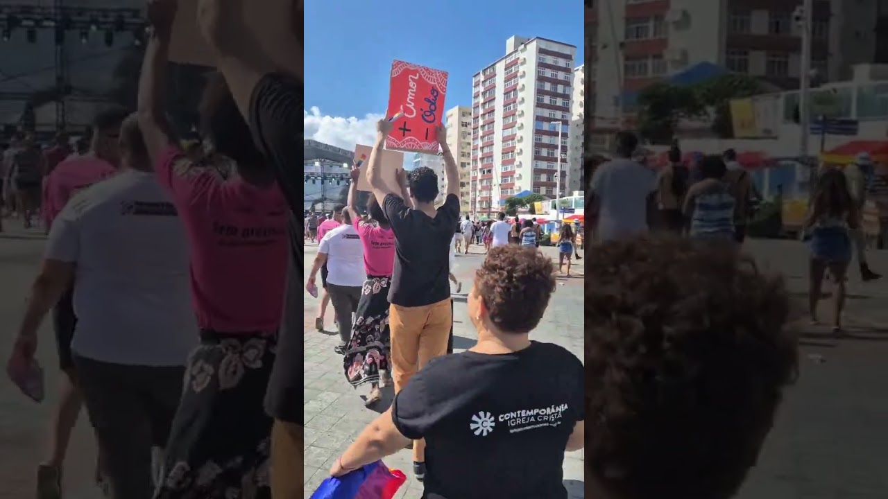 A Igreja Crist&atilde; Contempor&acirc;nea Bahia se Fez Presente Pregando o Evangelho. Deus Ama os Lgbtqiapn+.