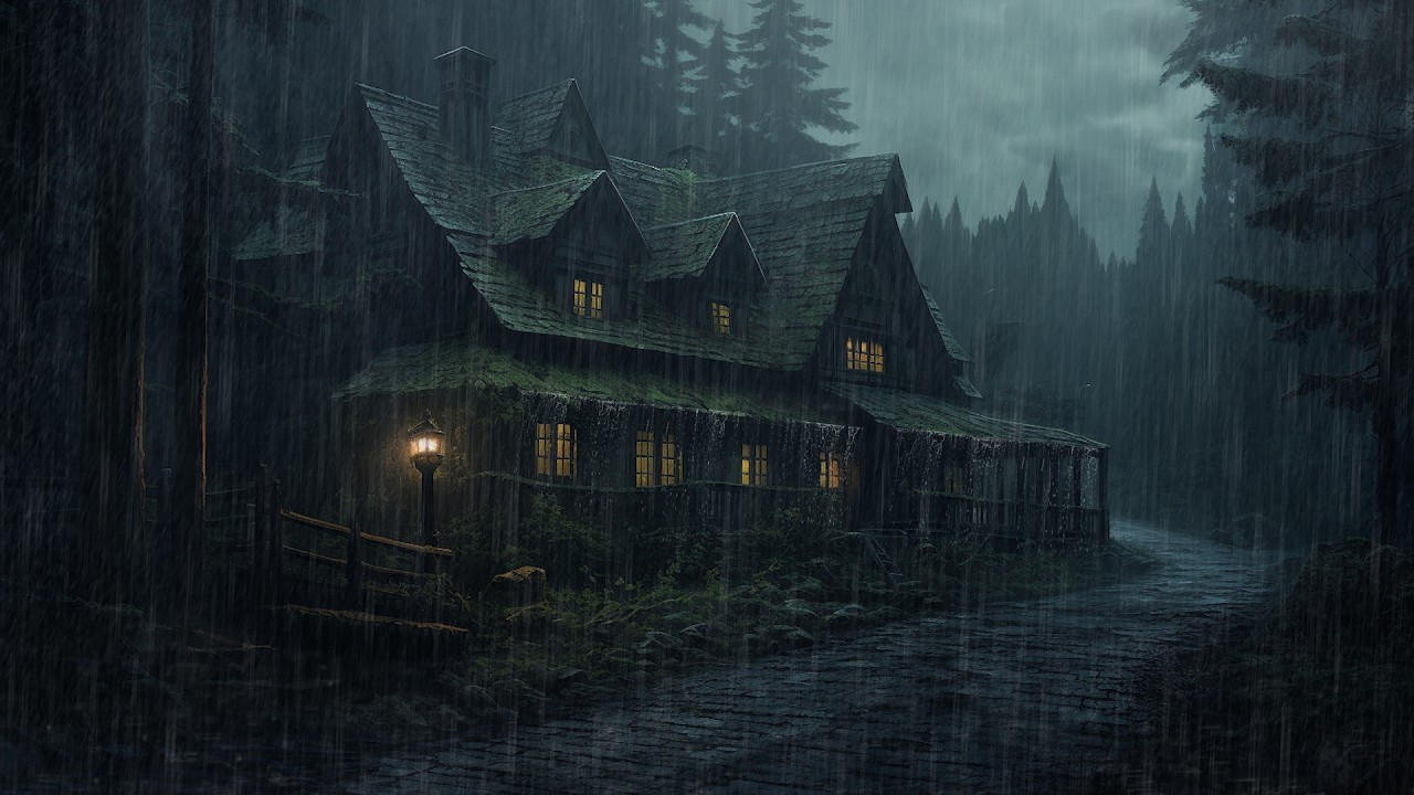 Heavy Rain in the Forest for Calm | Say Goodbye to Stress and Anxiety to Sleep Soundly in 5 Minutes