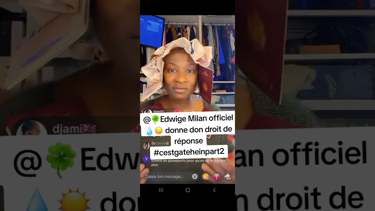 Edwige qui sort répondre à son ex mari part2