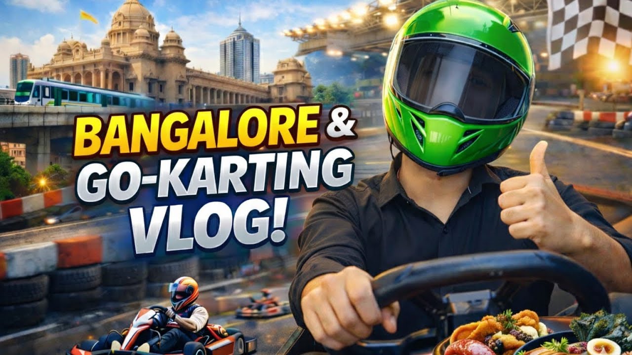 Bangalore Vlog – Day 2 🏎️🍜🍣 | Go-Karting Thrills & Japanese Food Feast 