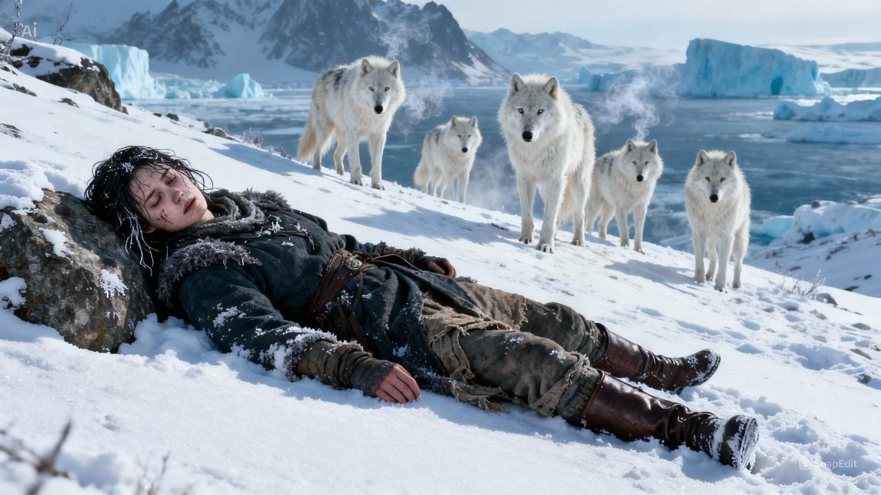 👉 Немая Омега оставила знак на снегу… на рассвете её окружили 30 белых волков