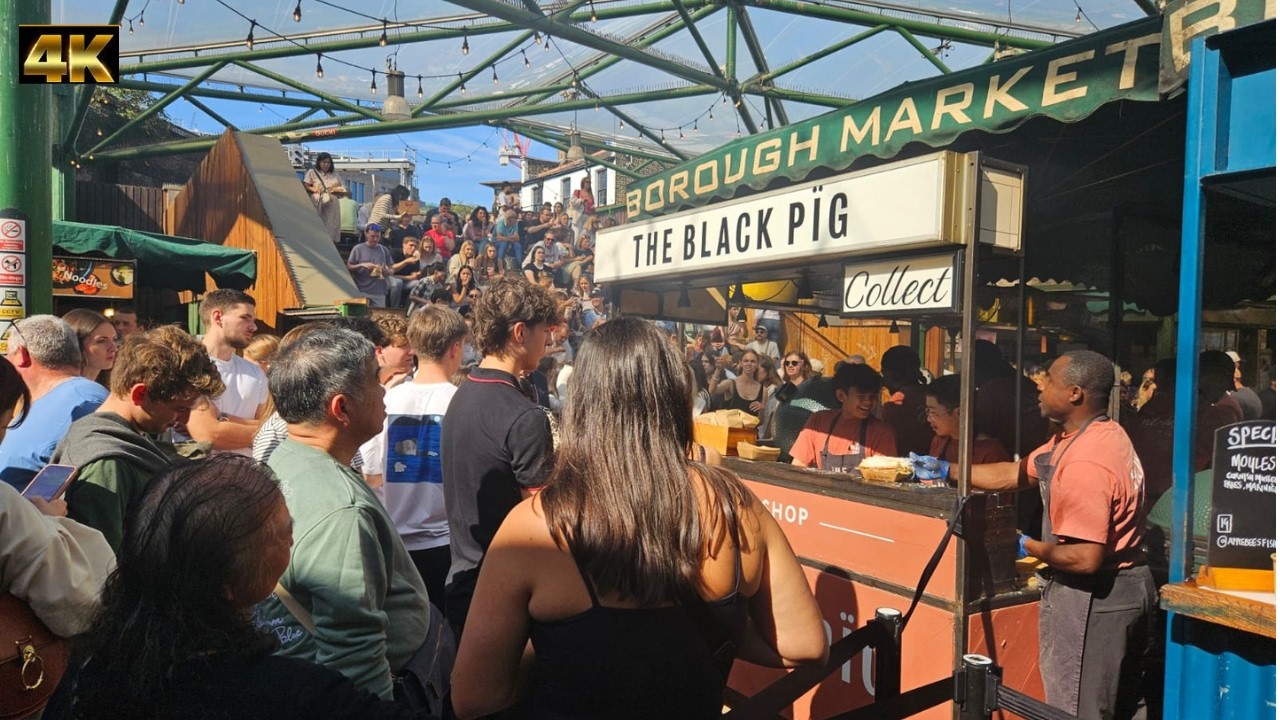 London's Borough Market 🇬🇧: A Street Food Journey 4K HDR | London Walk  [Nov 2025]
