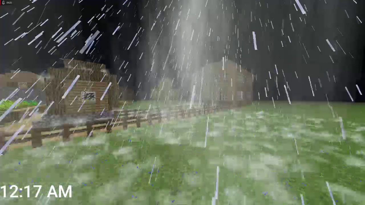 Hurricane Nelly in Minecraft
