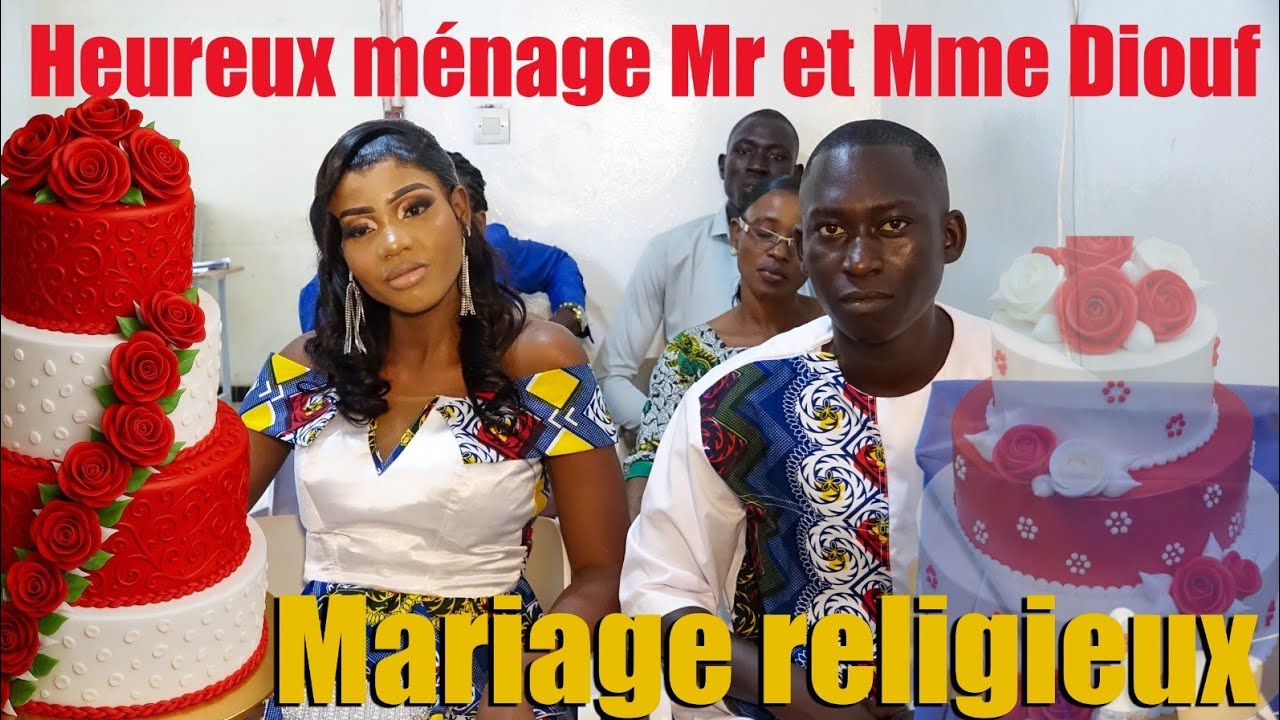 Célébration du mariage religieux de Jean Noël Ndigue Diouf et Christine Mariama Diouf