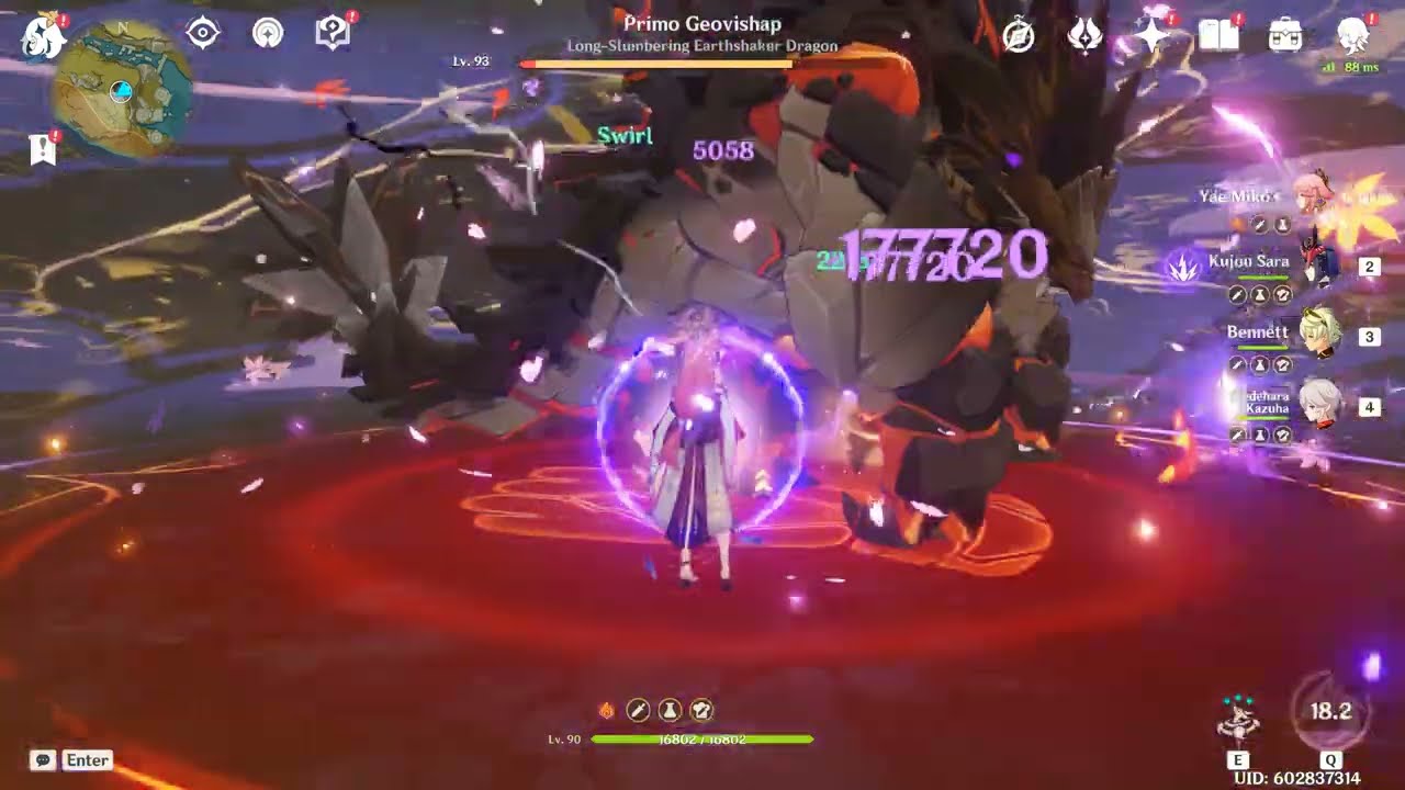 C1 Yae Miko Nuke Showcase with R5 Widsith