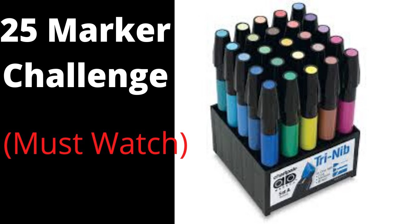 Doing the 25 marker challenge (can&rsquo;t use marker after it is kept down)