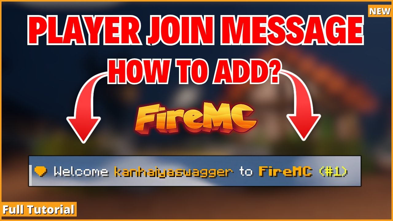 Player Join Message Like FireMC Server Plugin | Custom Join Messages Plugin Tutorial | Hindi