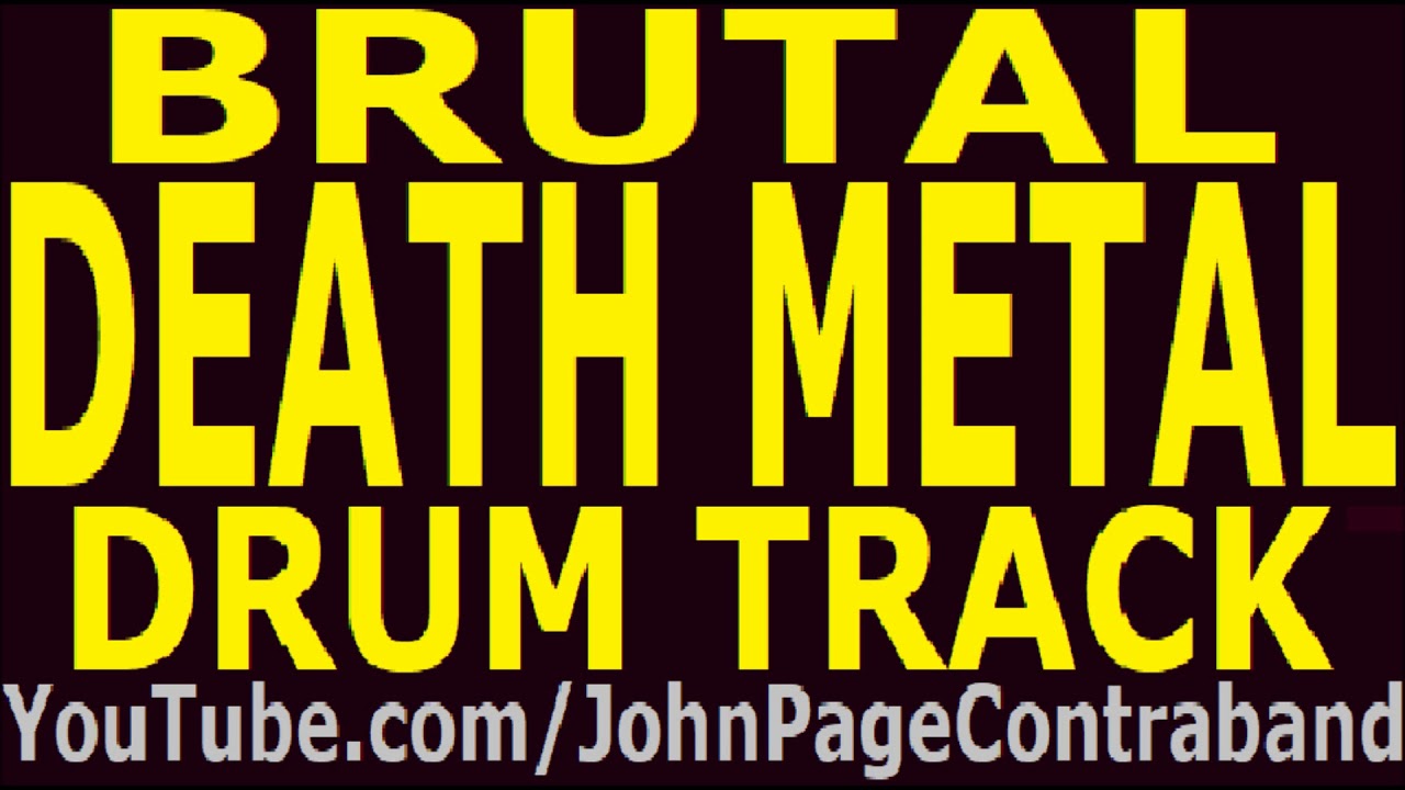 Brutal Death Metal Drum Track 200 bpm Slam Backing Drums Only FREE