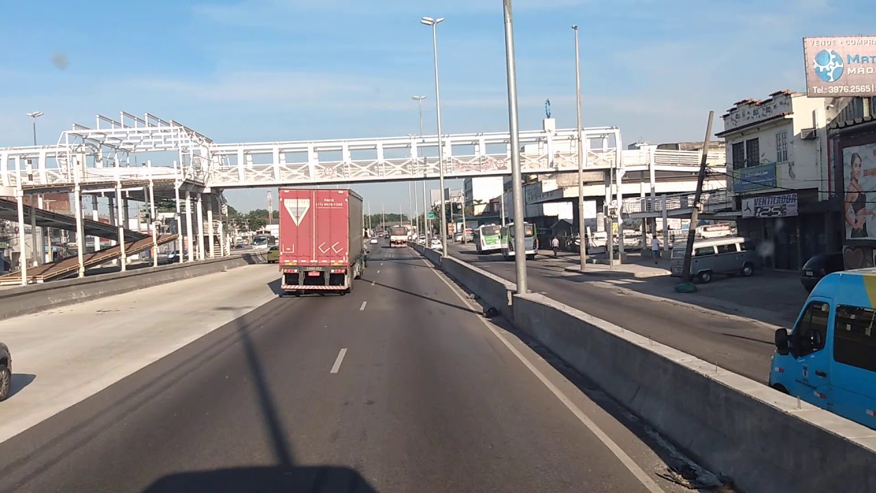 AVENIDA BRASIL RIO DE JANEIRO  E SUAS OBRAS DO BRT DE VOLTA.  #Caminhões #Caminhoneiros