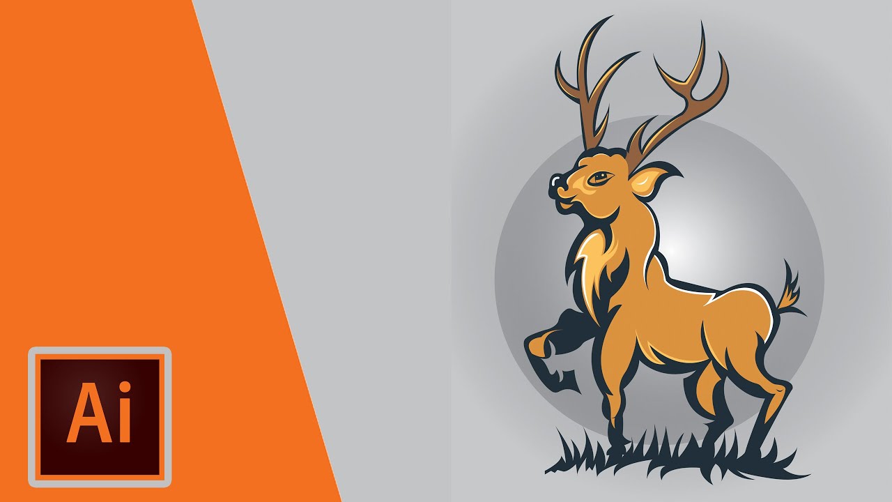 Logo Design Tutorial Illustrator For Beginners - Mascot Logo Design Easy