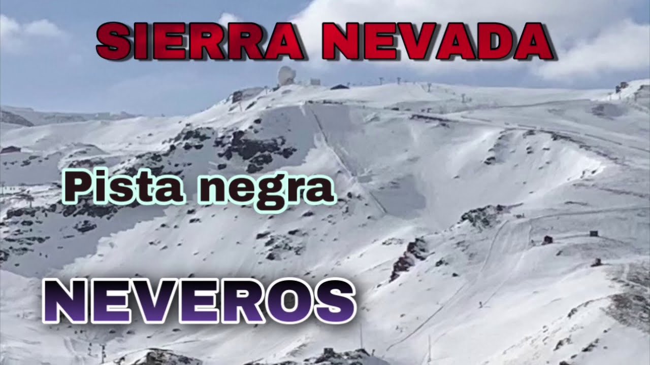 SIERRA NEVADA. Pista negra NEVEROS. Pista del eslalon en el mundial de esquí alpino 96 FIS