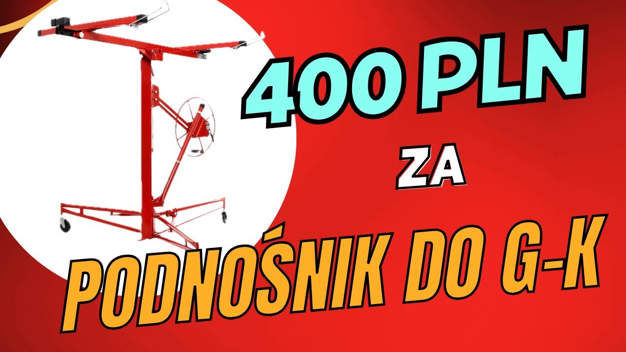 Podnośnik do Płyt G-K - Jak Złożyć i Użyć do Samodzielnego montażu sufitu