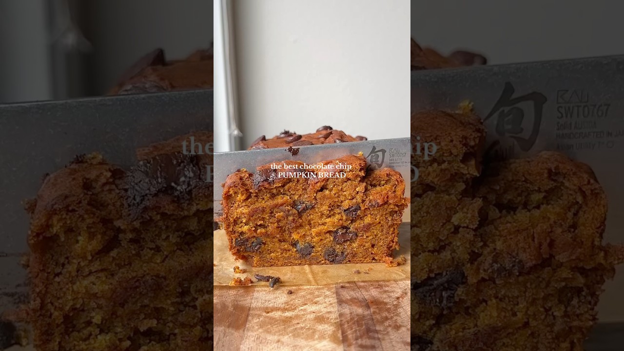 Chocolate Chip Pumpkin Bread - RECIPE BELOW