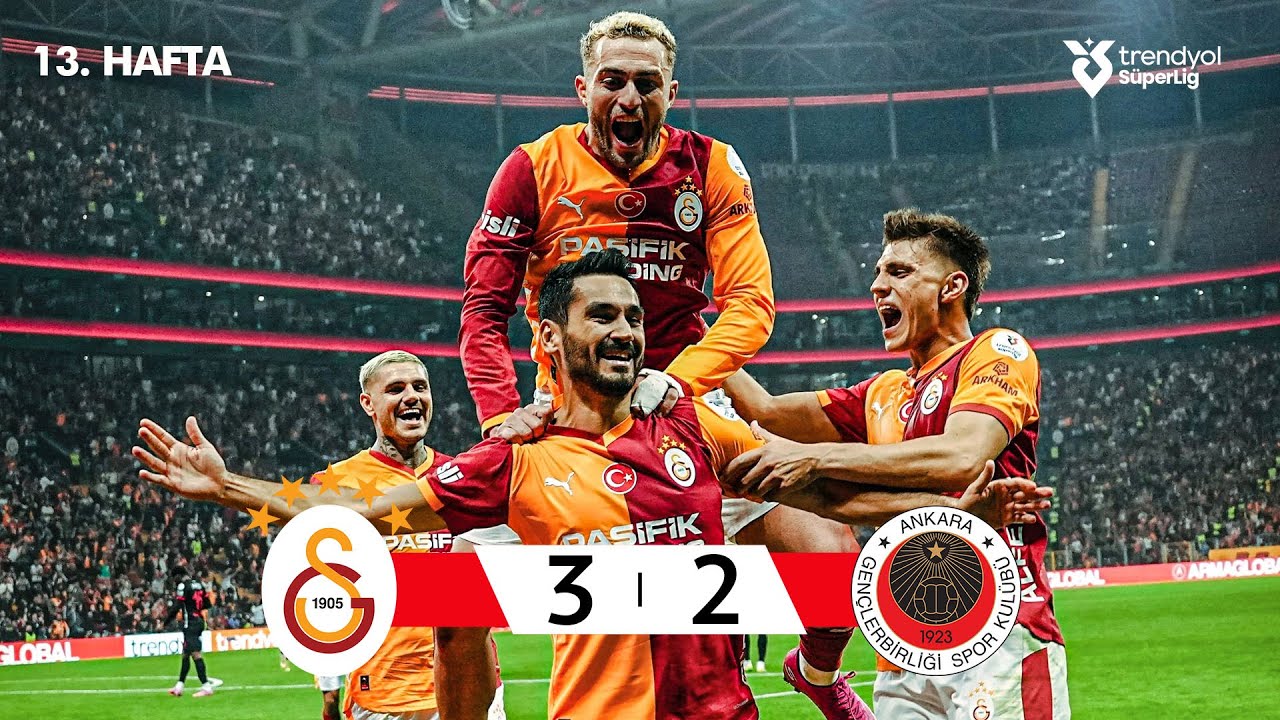 Galatasaray (3-2) Gen&ccedil;lerbirliği - Highlights/&Ouml;zet | Trendyol S&uuml;per Lig - 2025/26
