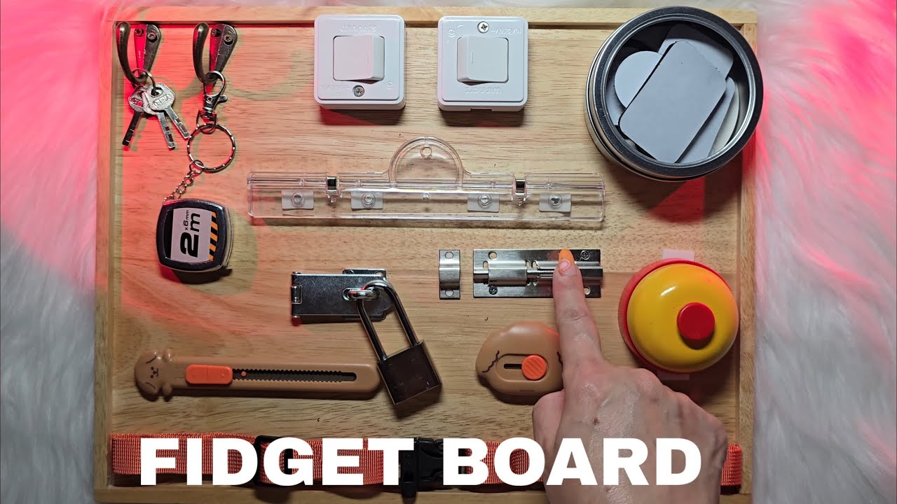 Home-Made Fidget Board ASMR | Brain-Melting Tingles🧩