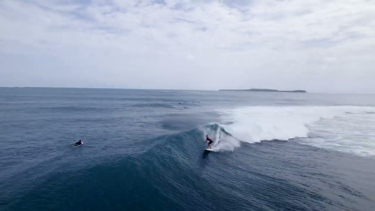 RAW drone surf session at Dylans Right, Simeulue Island ( North Sumatra )