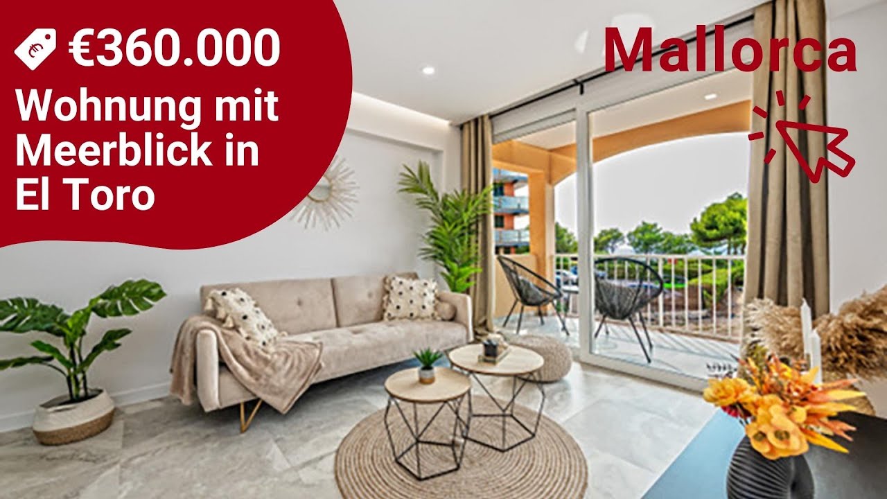 Sch&ouml;ne #Wohnung mit Meerblick in El Toro, #Mallorca f&uuml;r &euro;360.000 | Yes Mallorca Immobilien HAUSTOUR