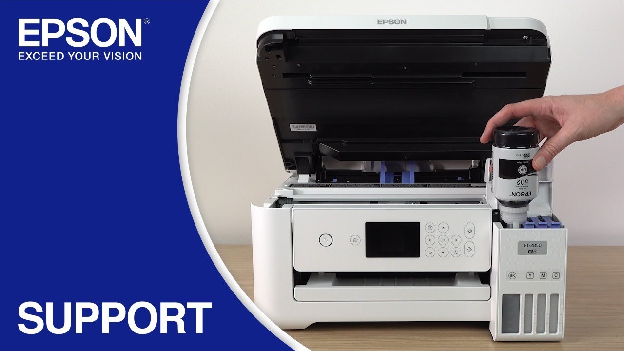 Epson EcoTank ET-2850 | Filling the Ink Tanks