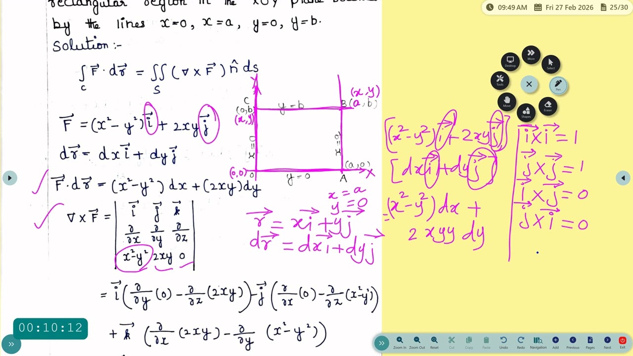 Vector Calculas   Stoke's Theorem   Dr R Deepa