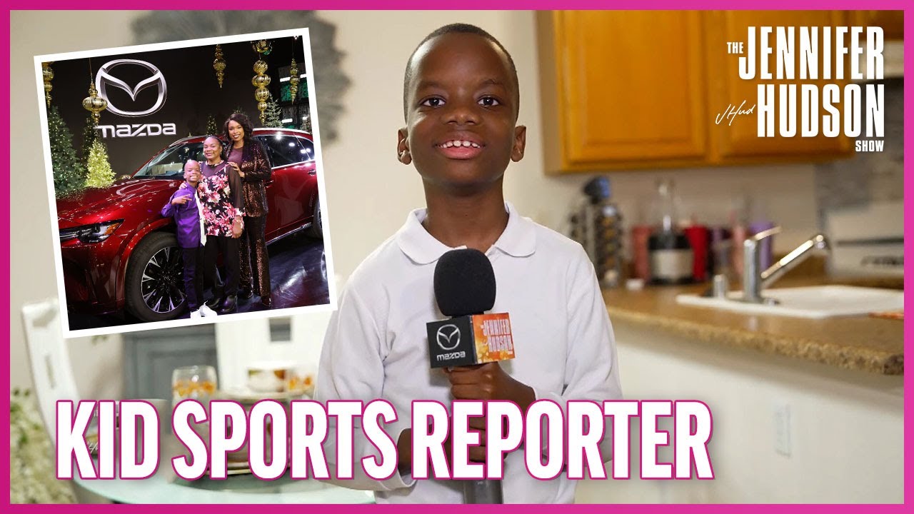 Kid Sports Reporter Jeremiah Fennell Shares Super Bowl Predictions & Shows Off His New Mazda