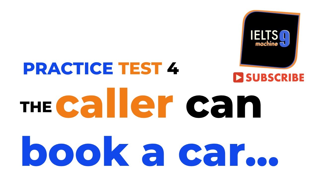 The caller can book a car...  Test 4 #ieltslistening