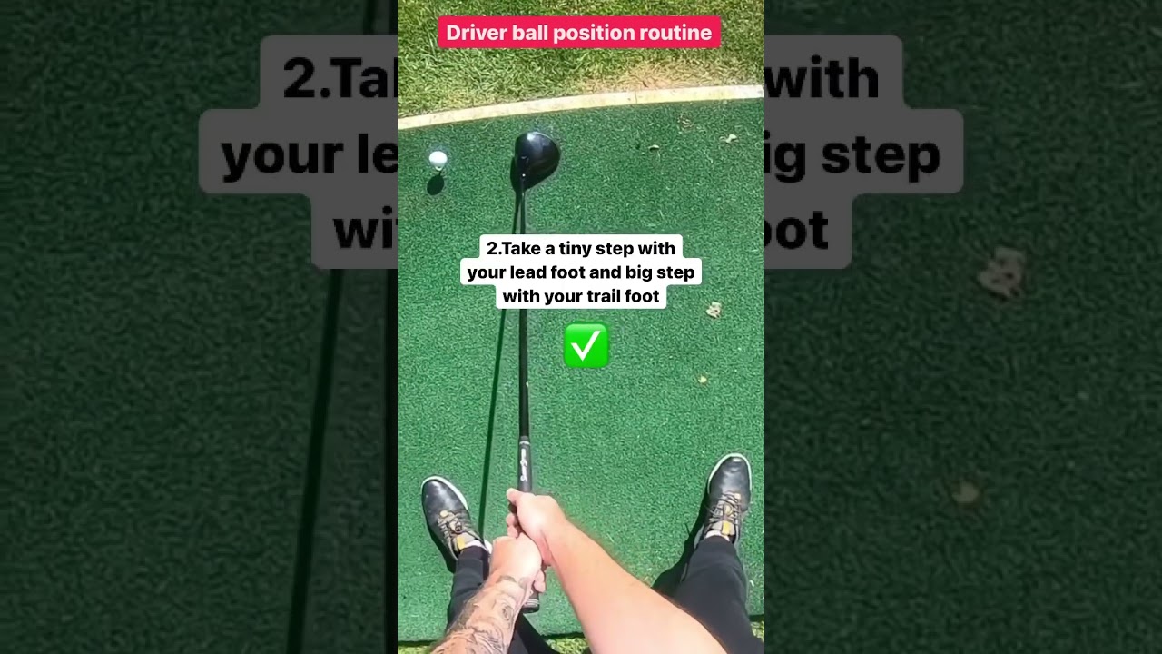 Do This For A Perfect Driver Ball Position To Create Maximum Distance