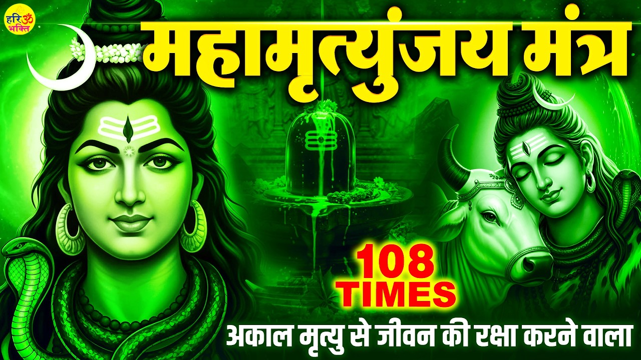 Mahamrityunjay Mantra 108 TIMES - आज महामृत्‍युंजय मंत्र सुनने से अकाल मृत्यु से हमारी रक्षा होती है