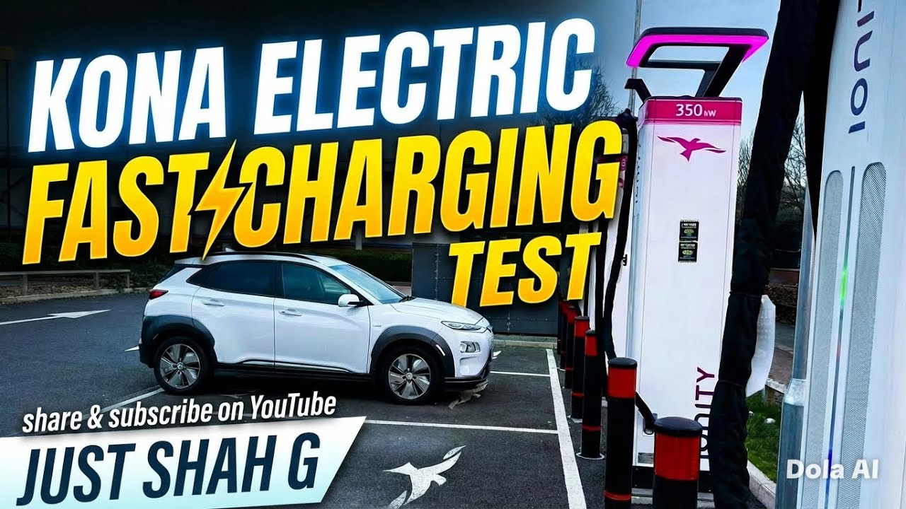 Hyundai Kona Electric at Ultra Rapid Charger Sheffield UK | कितना Fast Charge?