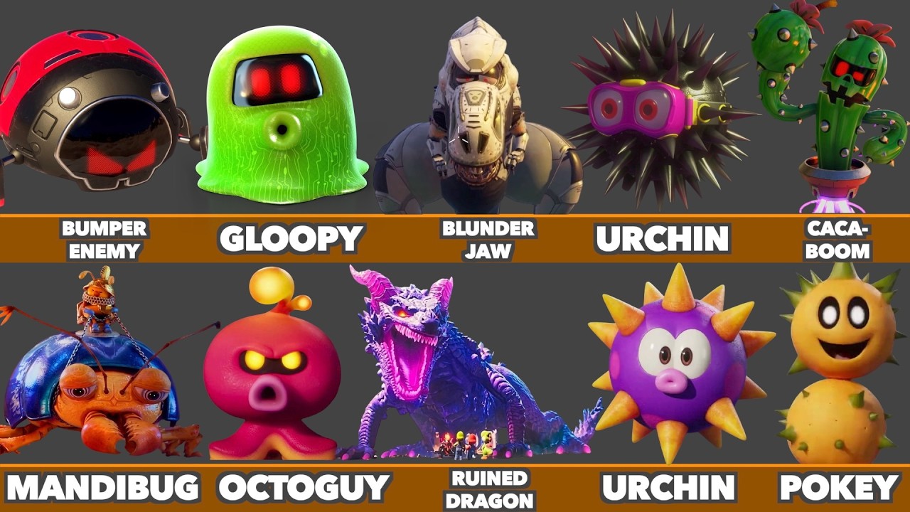 We made 16 Characters in Super Mario Games and Movie vs How they look in ASTRO BOT