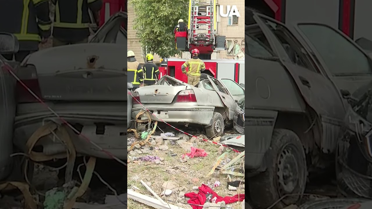 Kyiv: 30 residential buildings DESTROYED. BODIES OF AN ENTIRE FAMILY pulled from the rubble! #shorts