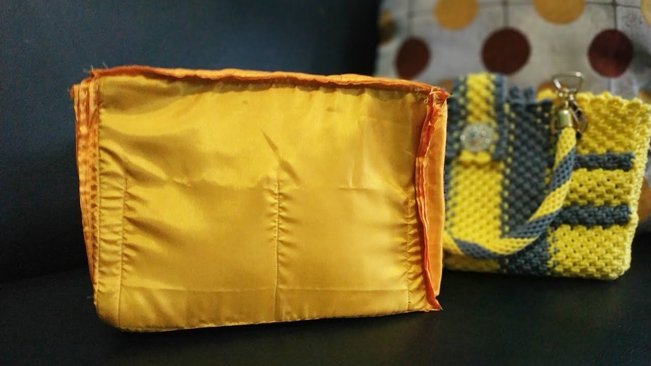 Tutorial membuat inner kotak untuk tas tali kur