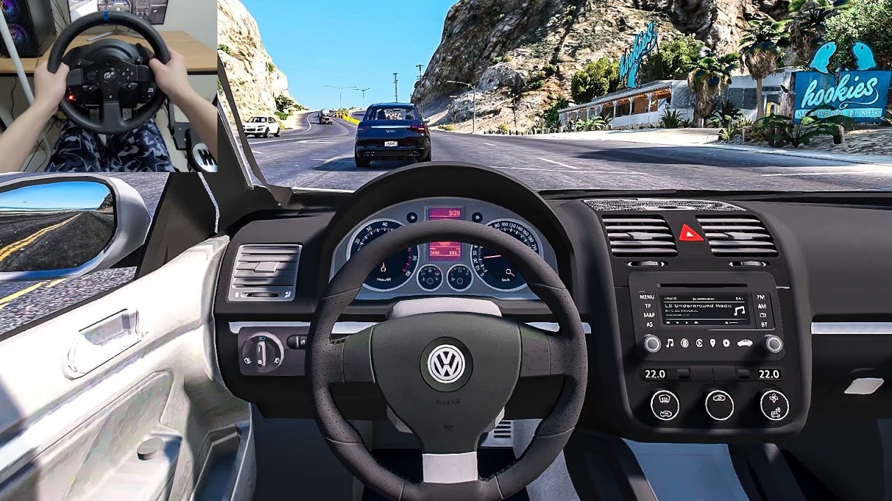 GTA 5 - 2008 Volkswagen Jetta [Steering Wheel gameplay]