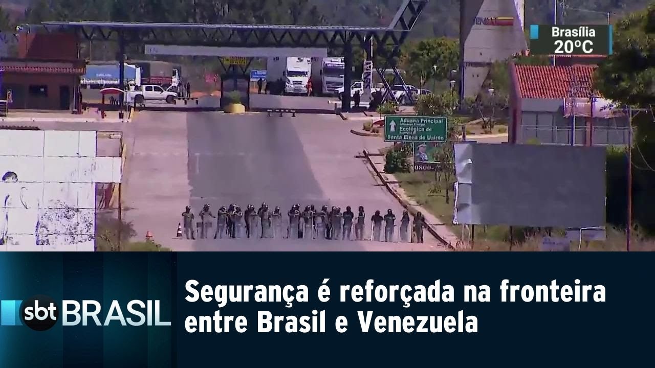 Segurança é reforçada na fronteira entre Brasil e Venezuela | SBT Brasil (25/02/19)