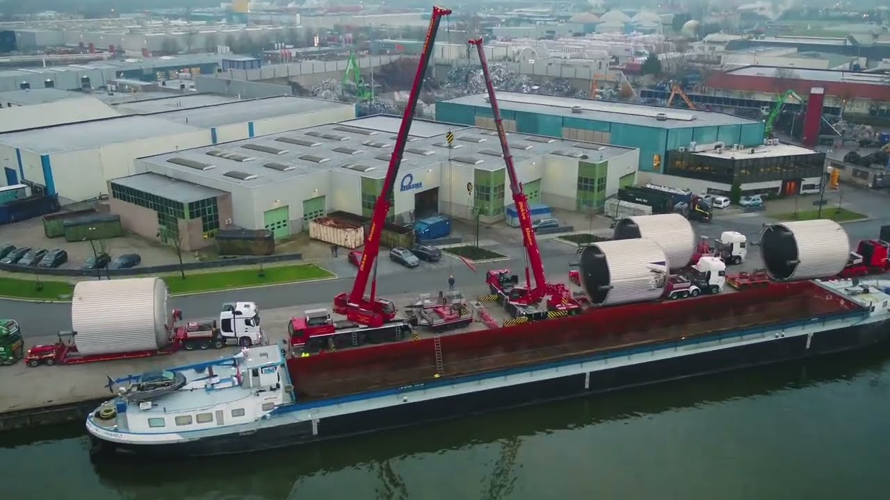 Spektakul&auml;rer Schwertransport &ndash; 5 Beh&auml;lter, und eine abenteuerliche Reise